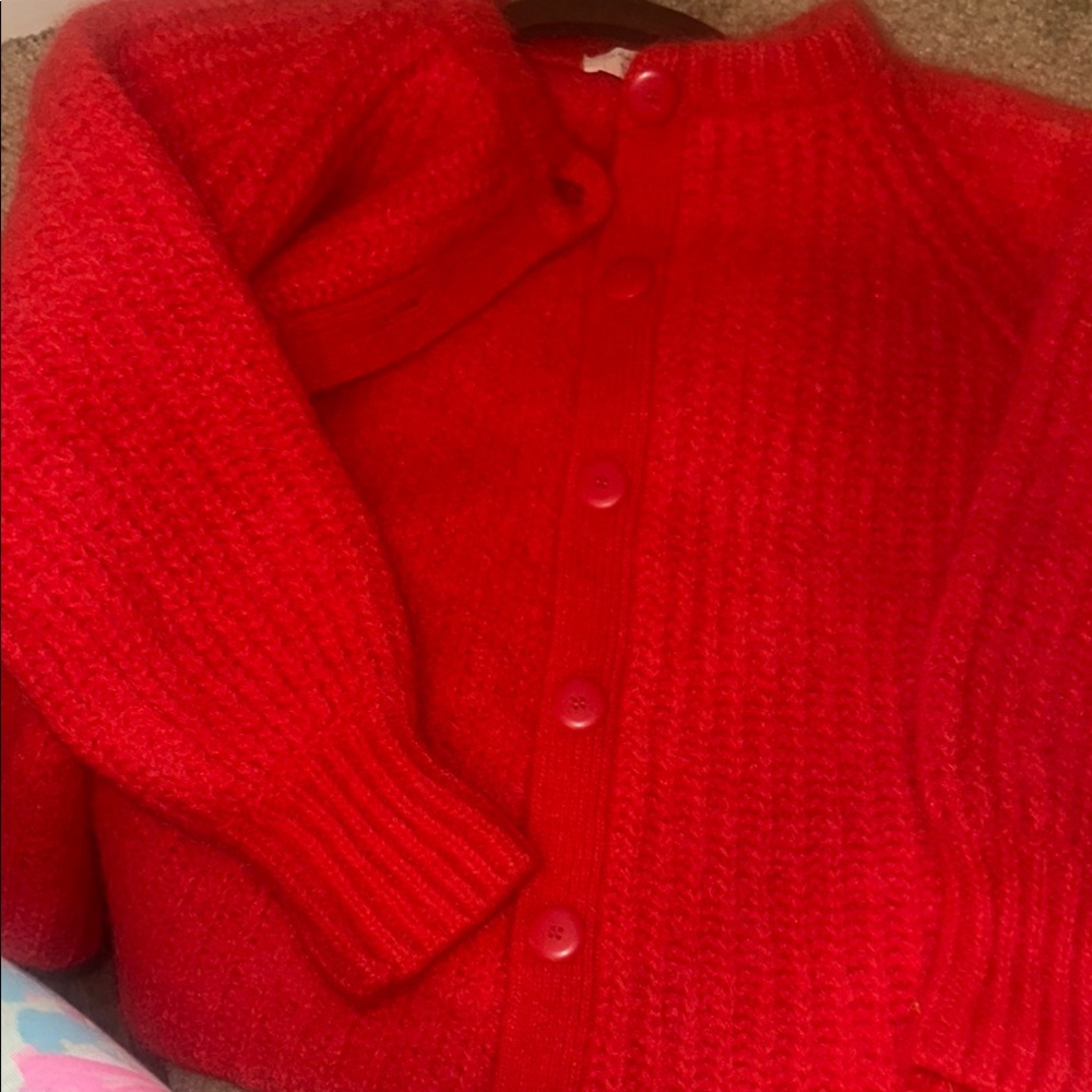 Sézane Red Wool Jacket
